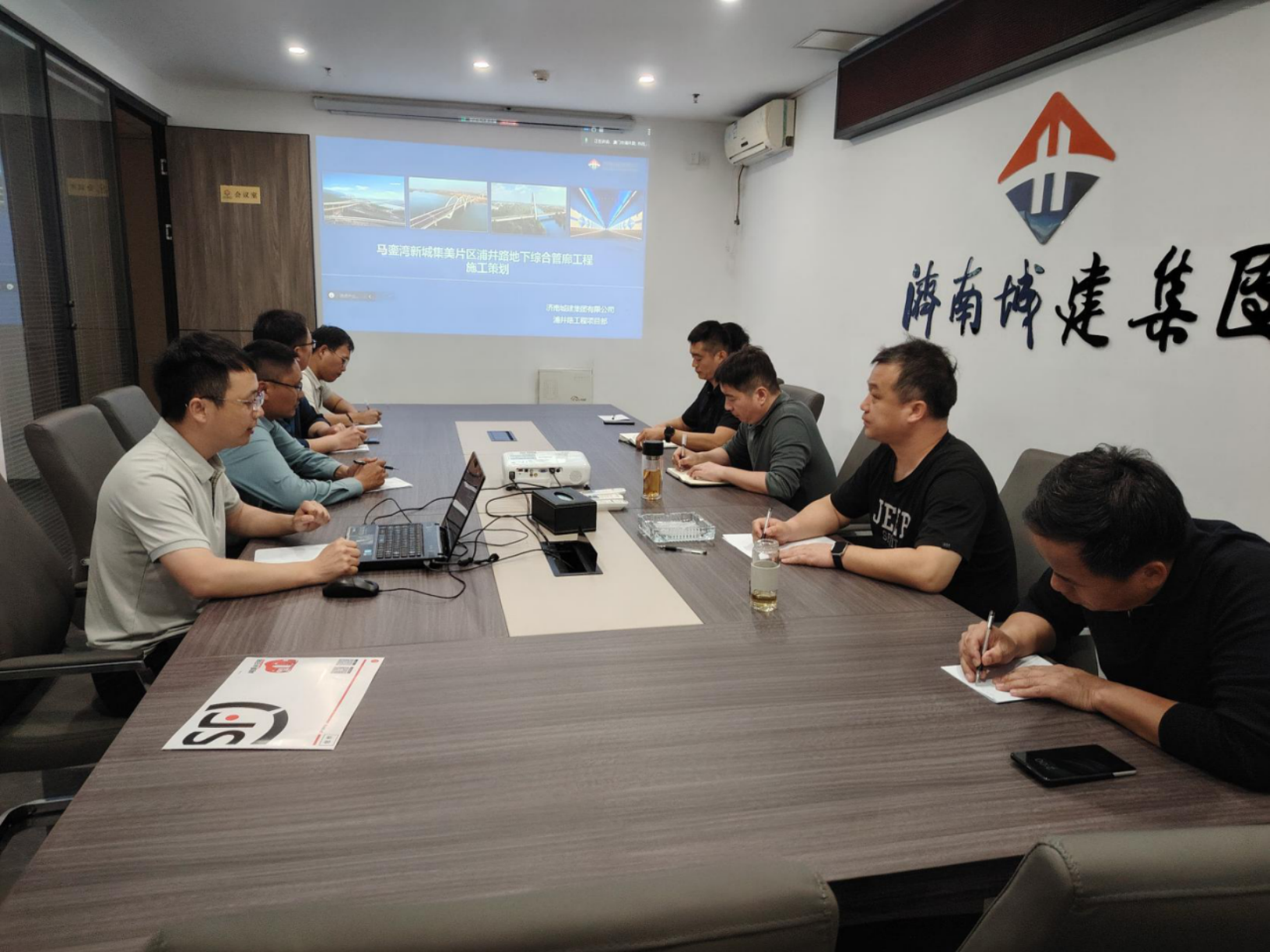 174244304414f820 市政集团组织召开马銮湾新城集美片区浦井路地下综合管廊尊龙官方官网开工策动会